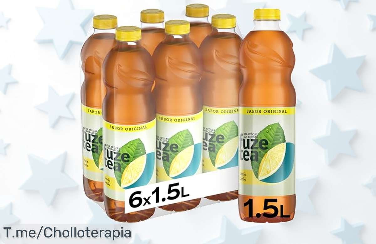 Fuze Tea Original, el super chollo de sabor a limón sin azúcar que te refresca al instante. ¡Consigue tu pack de 6 botellas ahora antes que se agoten!