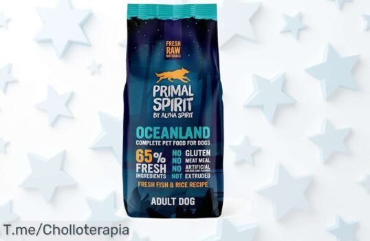 Haz feliz a tu perro con Alpha Spirit Primal 65% Oceanland: un super chollo de 12 Kg que lo hará saltar de alegría ¡Compra ahora antes que se agote esta oferta increíble!