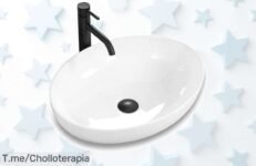 Haz que tu baño brille con el lavabo Rea Carola Slim: diseño elegante y fácil instalación ¡Aprovecha este ofertón espectacular antes de que se agote!