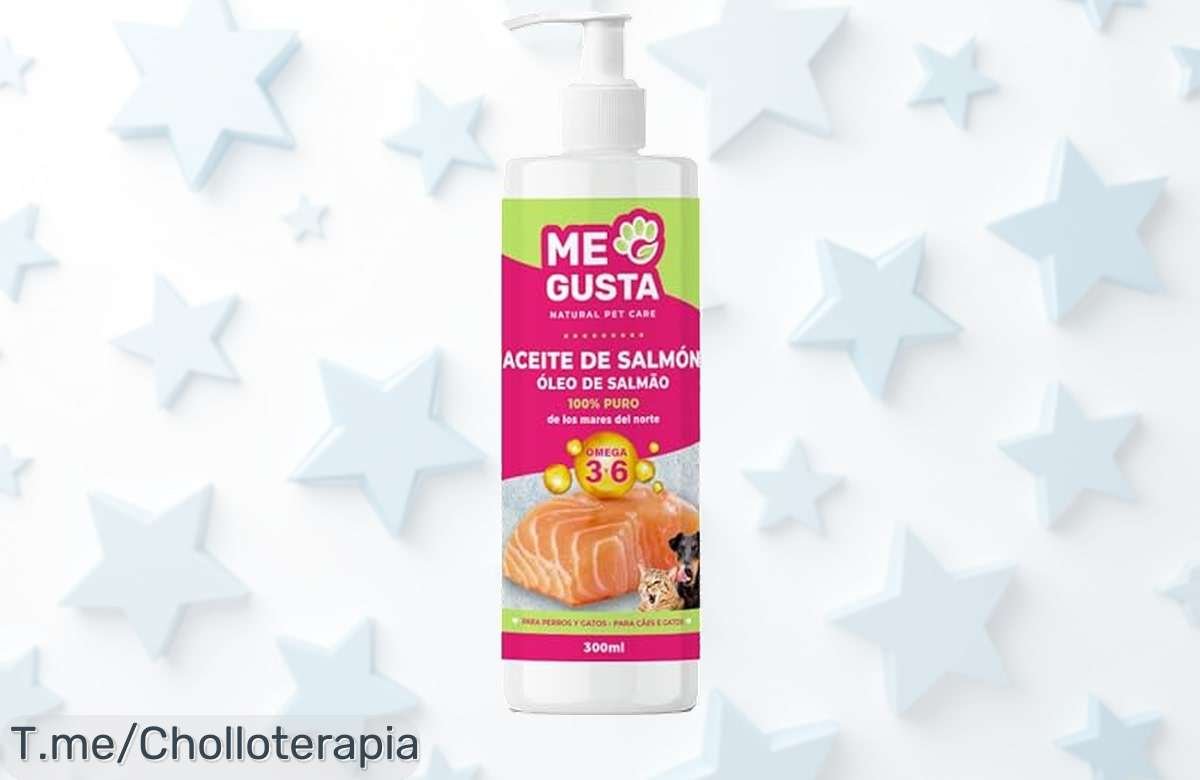 Haz que tu peludo brille y se sienta feliz con el aceite de salmón: mejora su piel y fortalece sus huesos a un precio loco, ¡ofertón limitado que no puedes dejar pasar!