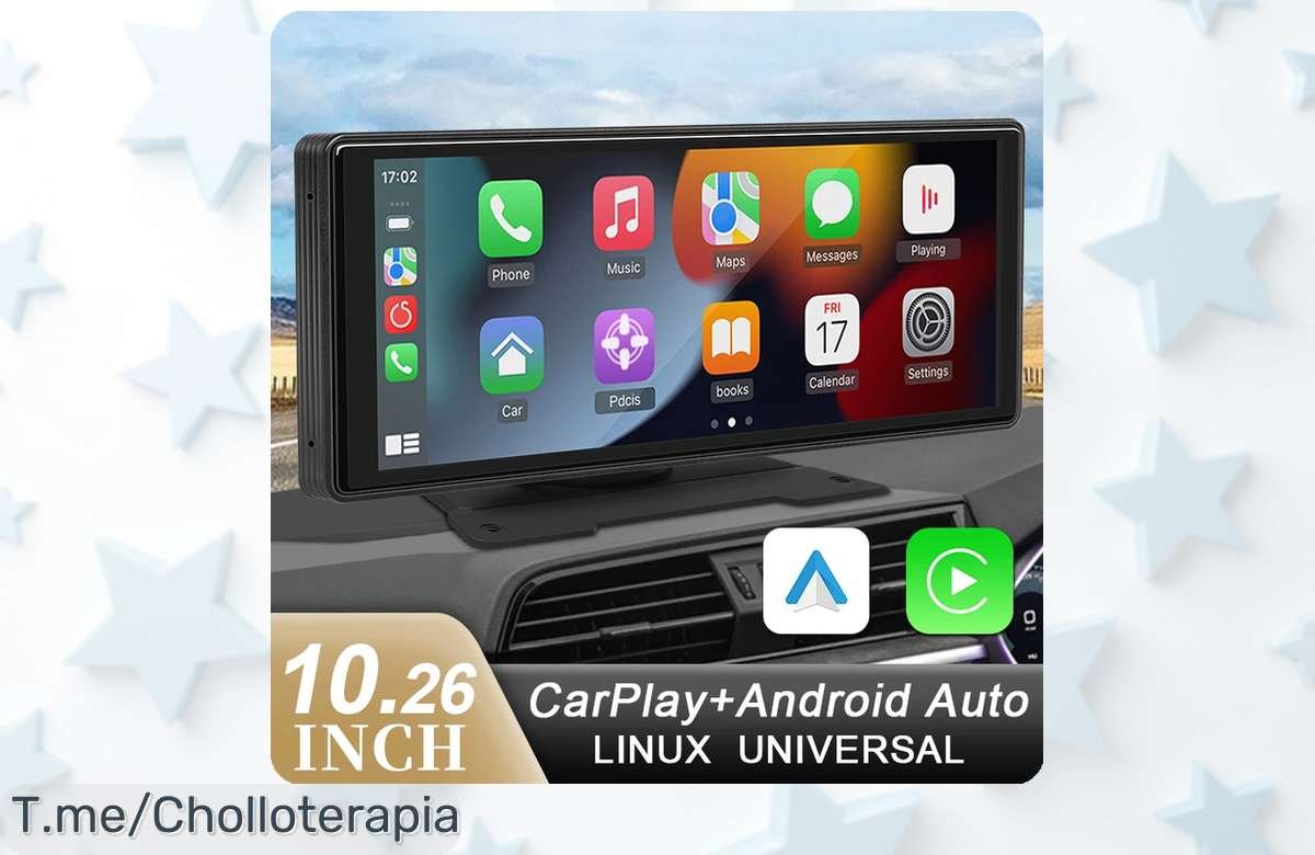 Haz que tus viajes sean épicos con el reproductor multimedia de 10,26 pulgadas y conexión inalámbrica a un precio loco. ¡Aprovecha este ofertón antes de que se acabe!