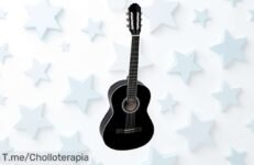 Haz sonar tu pasión con la guitarra clásica Black Plus 3-4: sonido espectacular y diseño atractivo a un precio loco, ¡aprovecha este ofertón antes que se agoten!