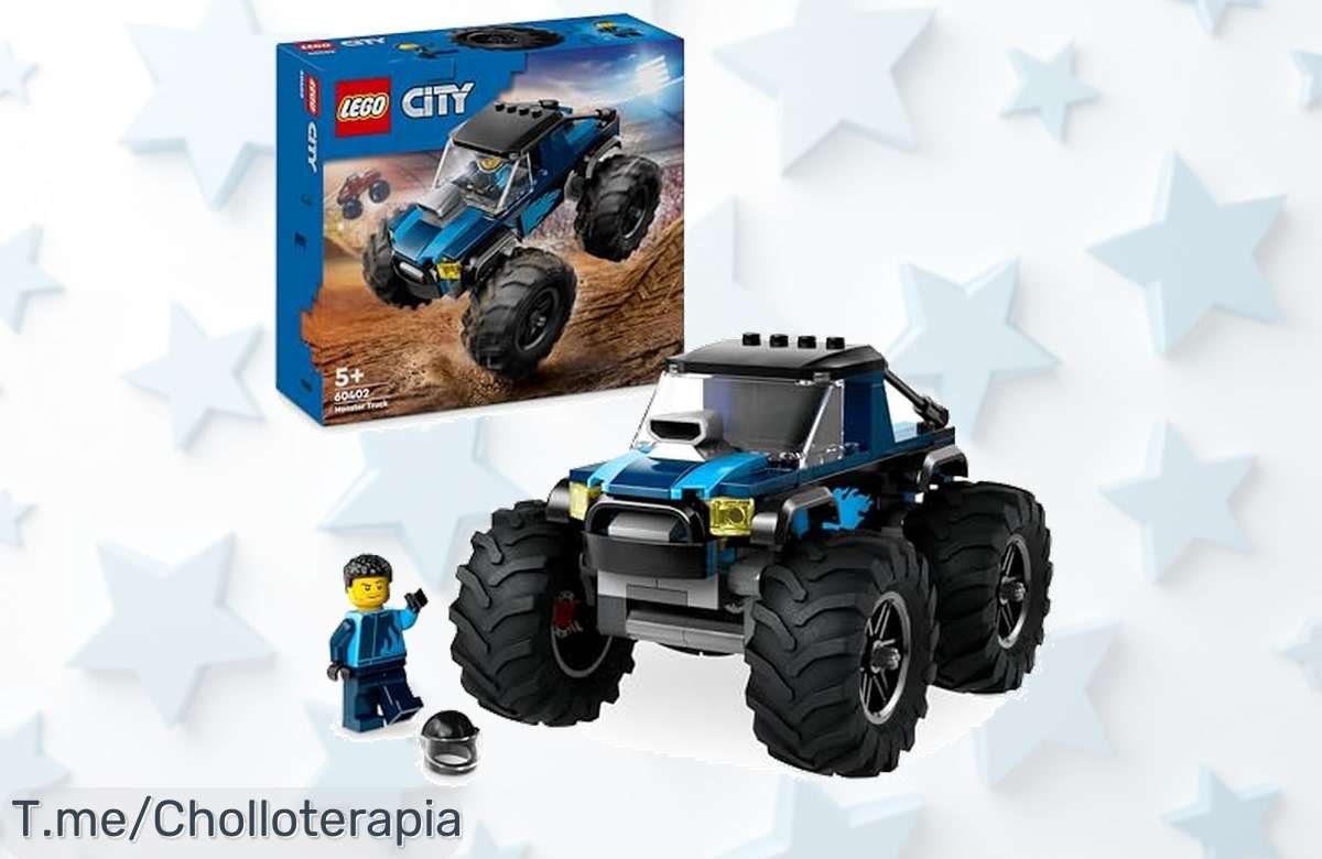 Hazte con el LEGO City Monster Truck Azul, un super chollo que convierte cada acrobacia en diversión ilimitada. ¡No dejes pasar este ofertón único y compra ya!