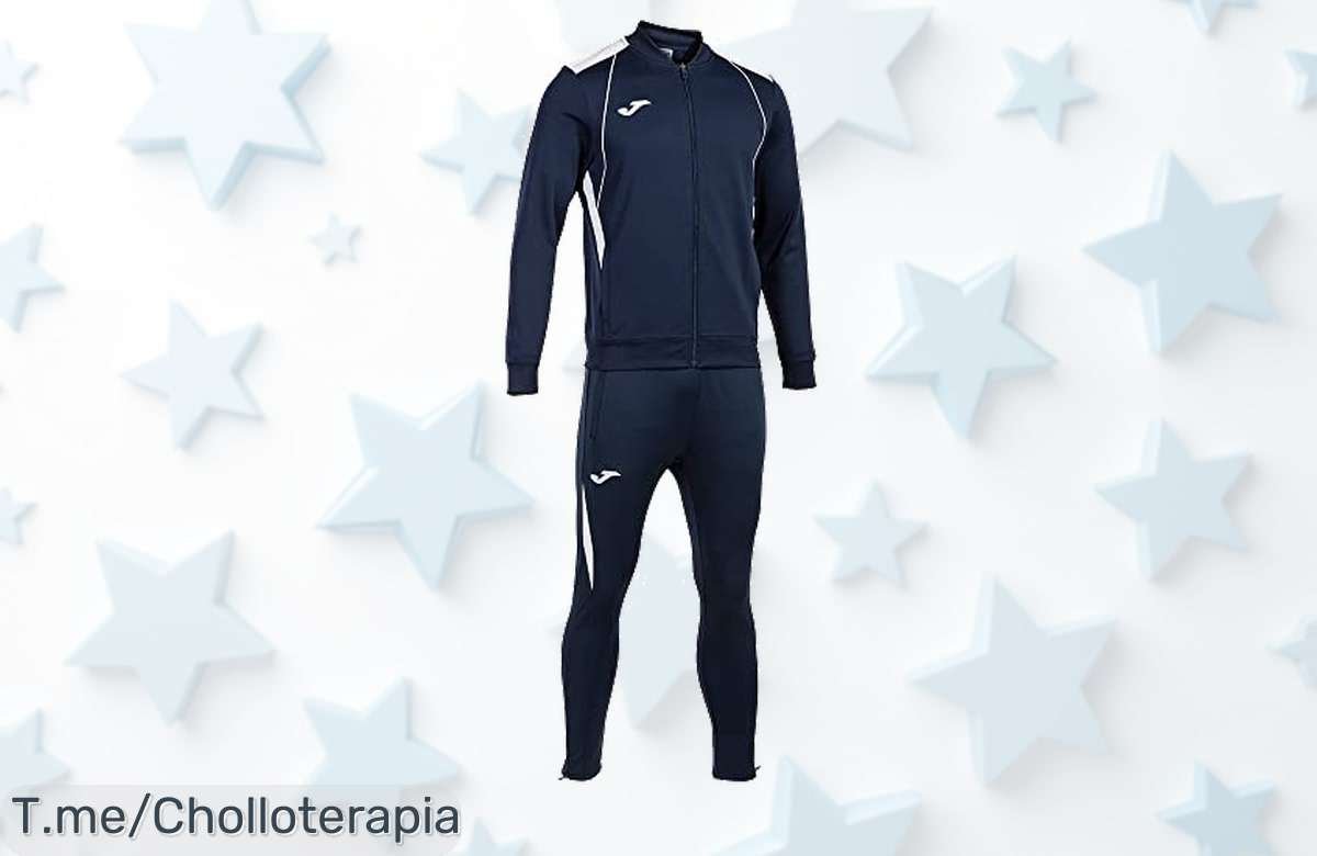 Hazte con el chándal Joma Championship VII, un super chollo que te hará destacar y moverte libremente. ¡No pierdas tiempo, oferta limitada a pocos!