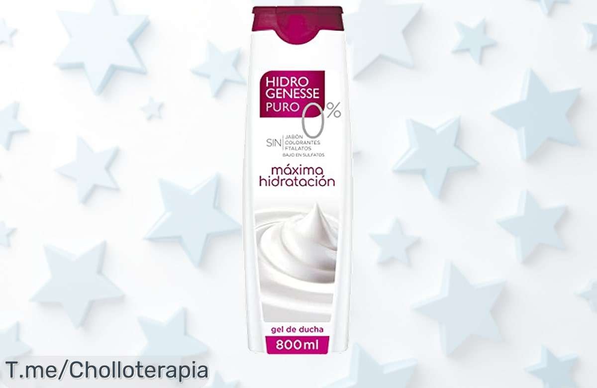 Hidrogenesse Gel Baño: Hidratación intensa para tu piel con textura ligera y rápida absorción, ¡no dejes pasar este super chollo limitado! Cómpralo ya antes que se agote.