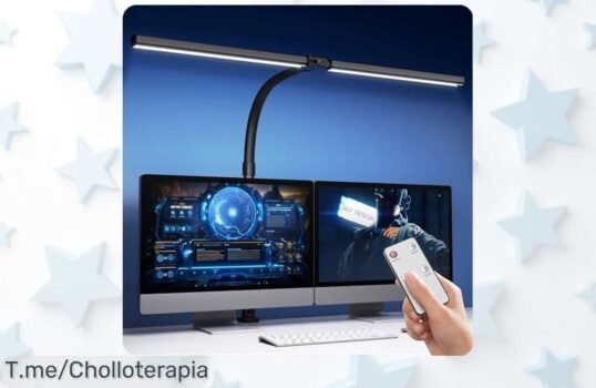 Ilumina tu espacio con la lámpara LED Tyonto a un precio loco, regulable y control remoto ¡obtén un descuentazo y haz que tu mesa brille antes de que se agote!