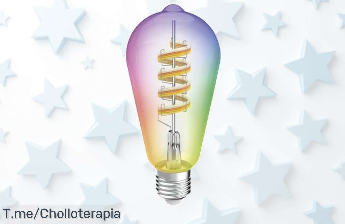 Ilumina tu hogar ahora con la bombilla WiFi E27, cambia el ambiente a tu antojo y disfruta de un super chollo que no se repetirá. ¡Actúa ya antes de quedarte sin ella!