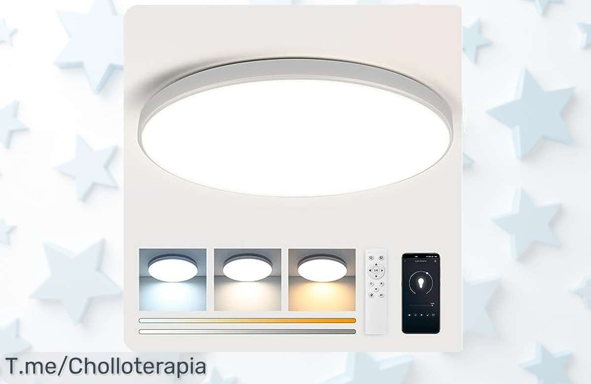 Ilumina tu hogar con el super chollo de lámpara LED regulable a mando y transforma tus espacios, ¡aprovecha este ofertón antes que se agote, compra ya!
