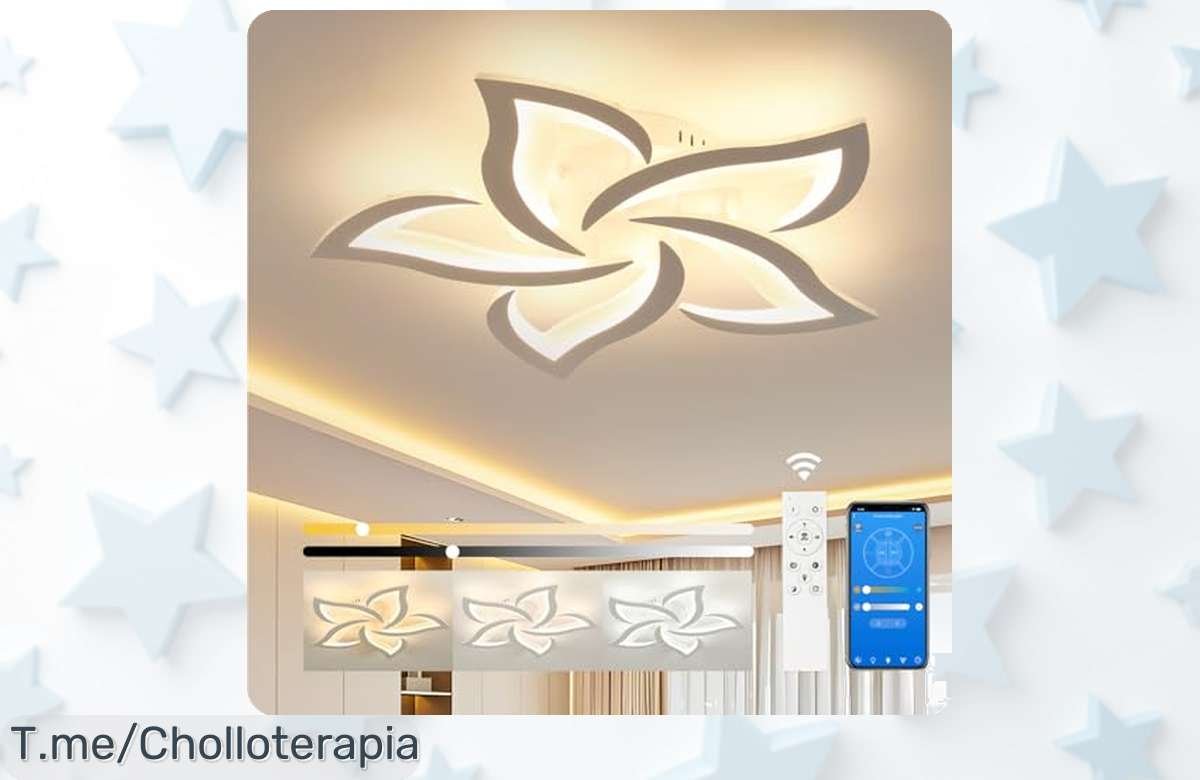 Ilumina tu hogar con la lámpara de techo LED regulable y control remoto a un precio loco, solo por tiempo limitado. ¡No dejes pasar este ofertón único y compra ya!