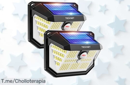 Ilumina tu jardín como nunca con las luces solares Tecknet: 231 LEDs brillantes y un super chollo para disfrutar noches mágicas ¡Compra ya antes de que se agoten!