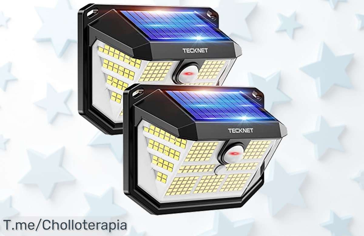 Ilumina tu jardín como nunca con las luces solares Tecknet: 231 LEDs brillantes y un super chollo para disfrutar noches mágicas. ¡Compra ya antes de que se agoten!