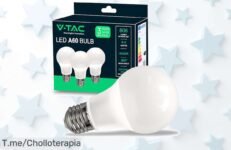 Ilumina tu vida con el super chollo de 3 bombillas LED que brillan como las de 60W pero consumen solo 8,5W ¡Aprovecha este ofertón antes que se acabe!