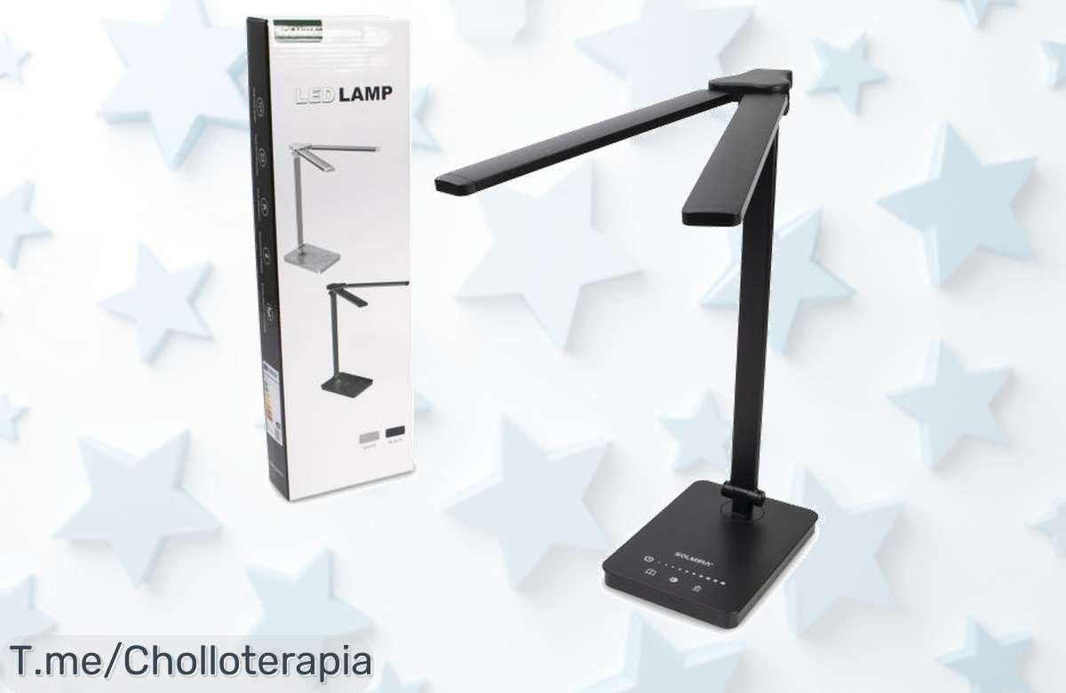 Ilumina tus ideas con nuestra lámpara de escritorio de 76 LEDs y carga USB, ¡solo por tiempo limitado! No te pierdas este ofertón que transformará tu espacio.