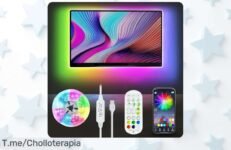 Ilumina tus noches con el ofertón de tiras LED RGBIC, crea la fiesta perfecta en casa y transforma tu TV ¡No te lo pierdas, compra ahora que es por tiempo limitado!