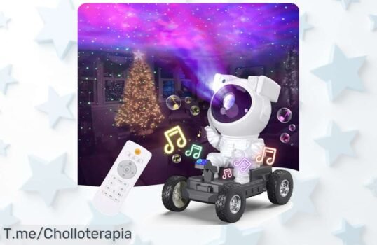 Ilumina tus noches con el proyector de cielo estrellado, un super chollo mágico y musical que transforma tu habitación ¡No te quedes sin el ofertón, actúa ya!