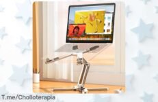 Impresionante Soporte Plegable 360° para Portátil: Chollo del día que mejora tu comodidad y disipa el calor ¡No dejes pasar este ofertón, compra ya antes de que se agoten!