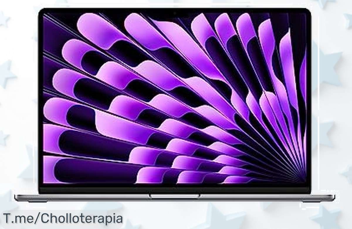 Impulsa tu creatividad con el MacBook Air de 15 pulgadas, disfruta de su potencia y edición rápida. No te lo pierdas, ¡es un chollazo que se agota ya!