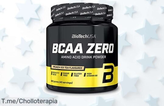 Impulsa tu energía con BioTechUSA BCAA Zero, 6g de aminoácidos esenciales en cada porción Aprovecha este super chollo vegano y compra ahora antes que se agote