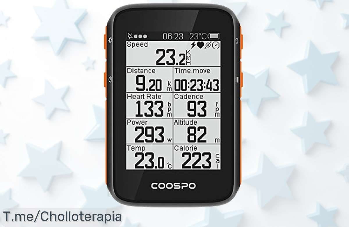Impulsa tus aventuras con el COOSPO Ciclocomputador GPS: precisión inigualable y 36 horas de batería a un precio loco. ¡Actúa rápido, la oferta es limitada!