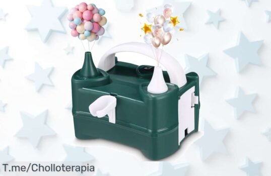 Inflar globos en solo 3 segundos nunca fue tan fácil y divertido, ¡aprovecha este ofertón loco antes de que se agoten! Haz que tu fiesta brille ya mismo