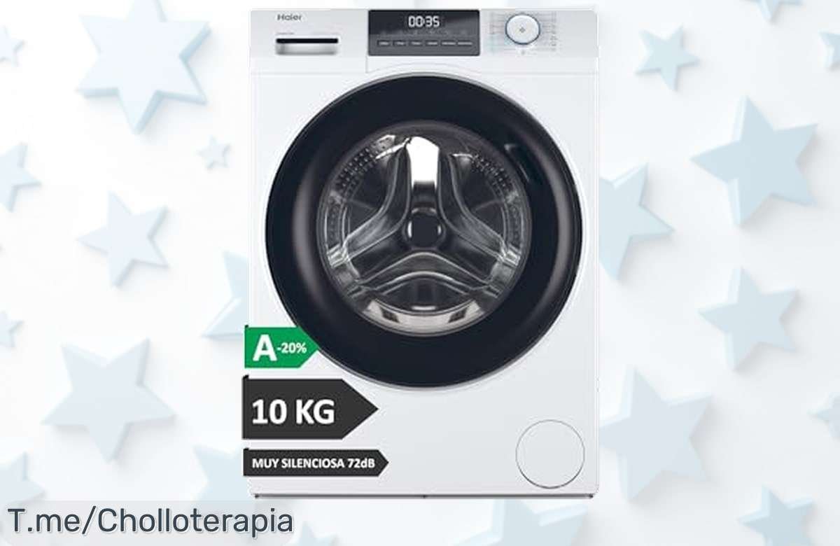 Lavadora Haier IPro 10KG: Super chollo con motor inverter que lava en silencio y elimina bacterias. No pierdas esta oferta volando, ¡compra ahora antes que se acabe!