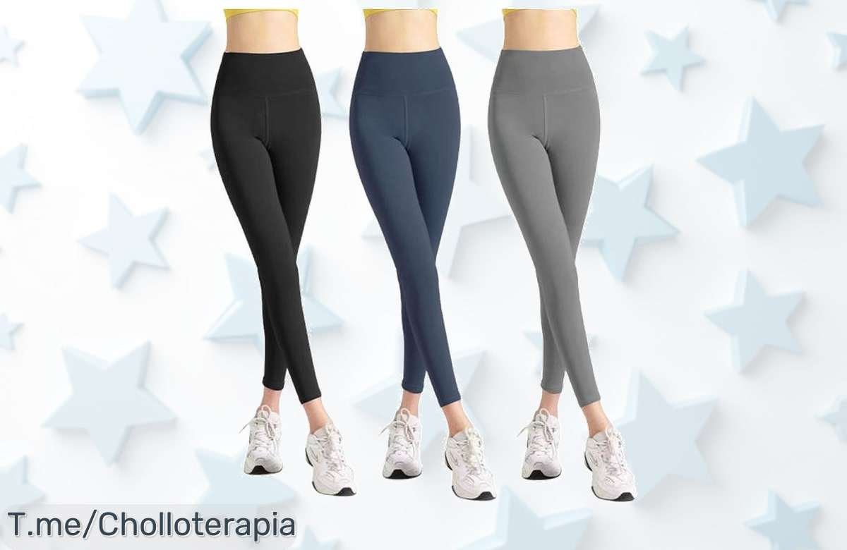 ¡Leggings de yoga sin costuras a precio loco! Llévate 3 por un super chollo y entrena con estilo. Oferta limitada, ¡no te quedes sin ellos y compra ya!