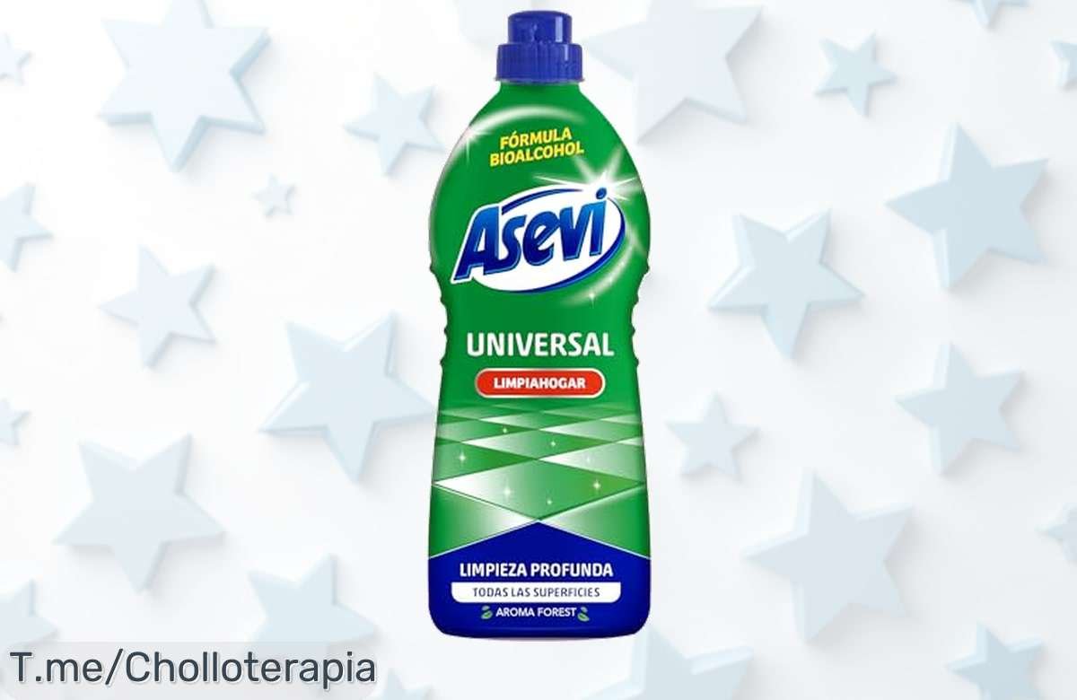 Limpia cada rincón con el Asevi que arrasa la suciedad, secado rápido y aroma forestal ¡Super chollo de 1100 ml! No te quedes sin el tuyo, oferta limitada.