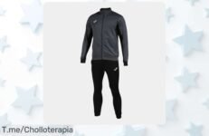 Llévate el chándal Joma Derby a un precio loco y destaca con estilo antracita y negro No te pierdas este super chollo, ¡compra ya antes de que se agote!