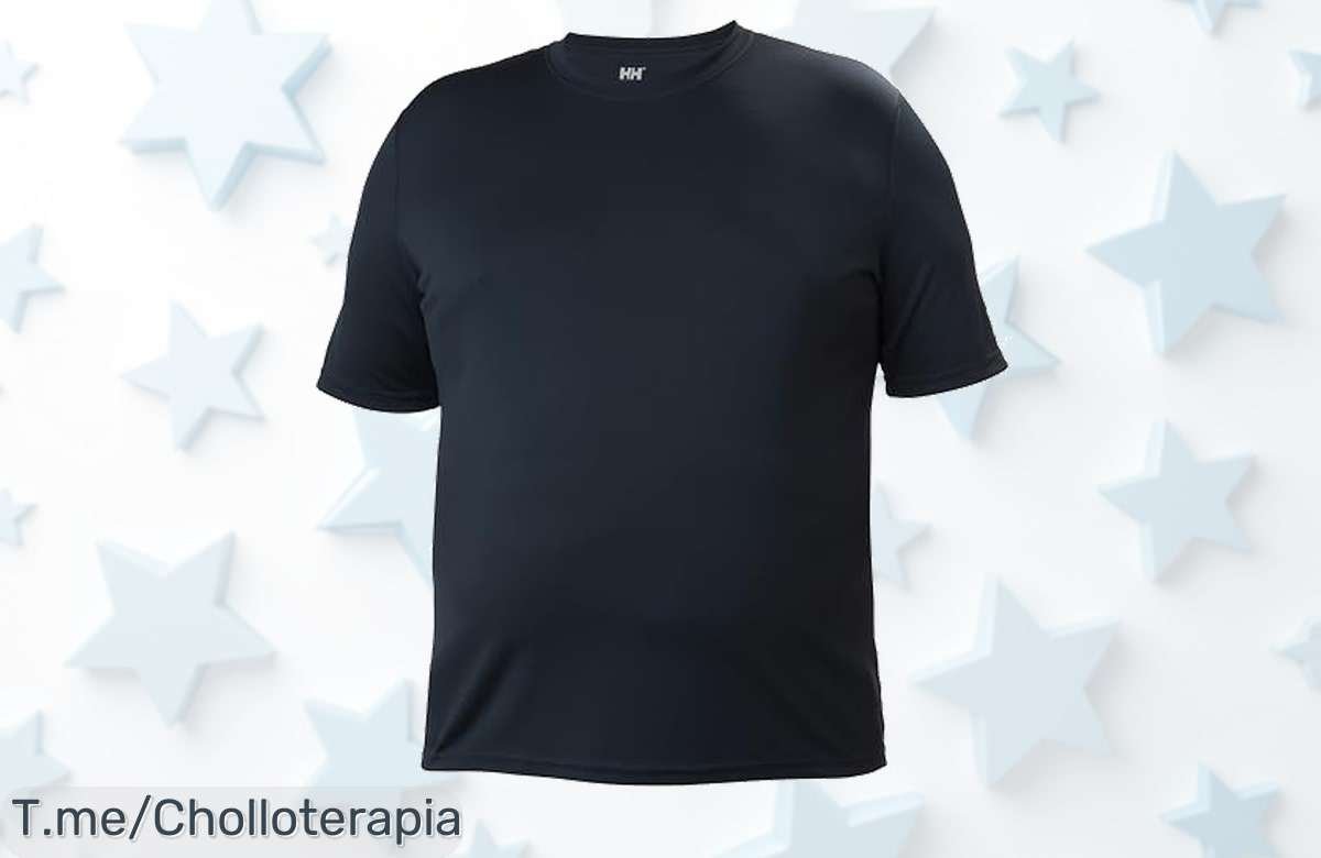 Luce genial y siéntete fresco con la camiseta Helly Hansen, ligera y de secado rápido. ¡Super chollo por tiempo limitado! No te quedes sin la tuya, actúa ya.