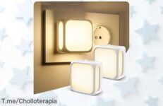 Luz nocturna enchufable ¡Brillo automático y 2 por un precio loco! Crea un ambiente seguro para tus peques mientras duermen Aprovecha este ofertón antes de que se agoten