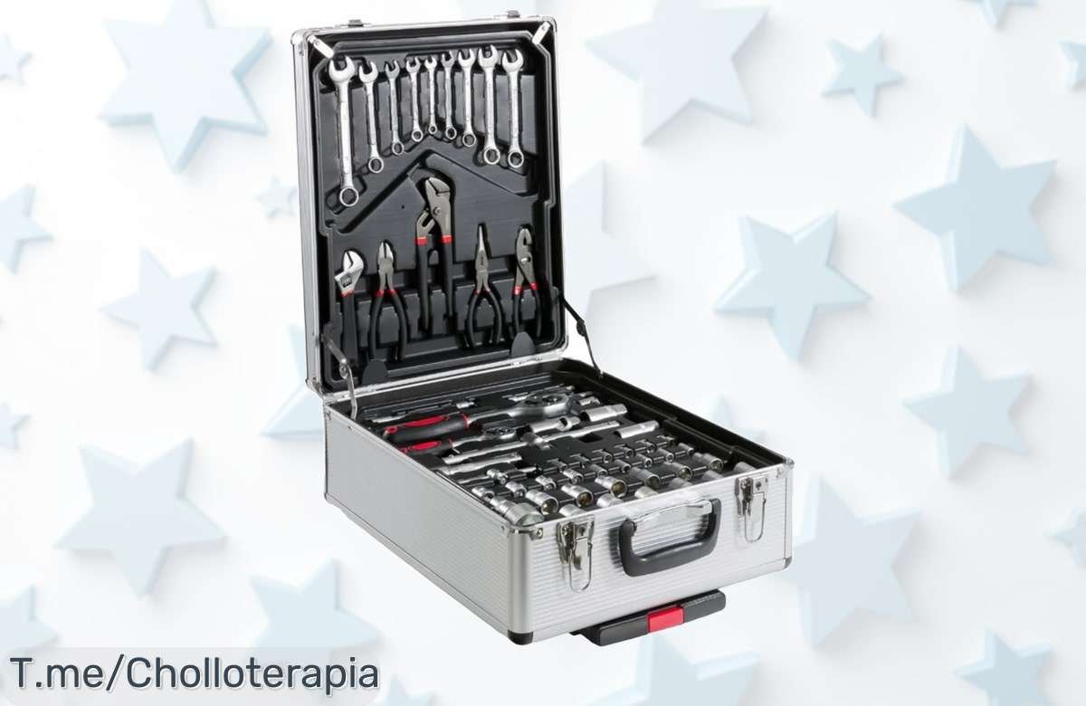 Maletín de Herramientas Profesional con 1299 Piezas a un Precio Loco ¡Organiza tus proyectos y brilla! Aprovecha este Ofertón Limitado antes de que se agote.