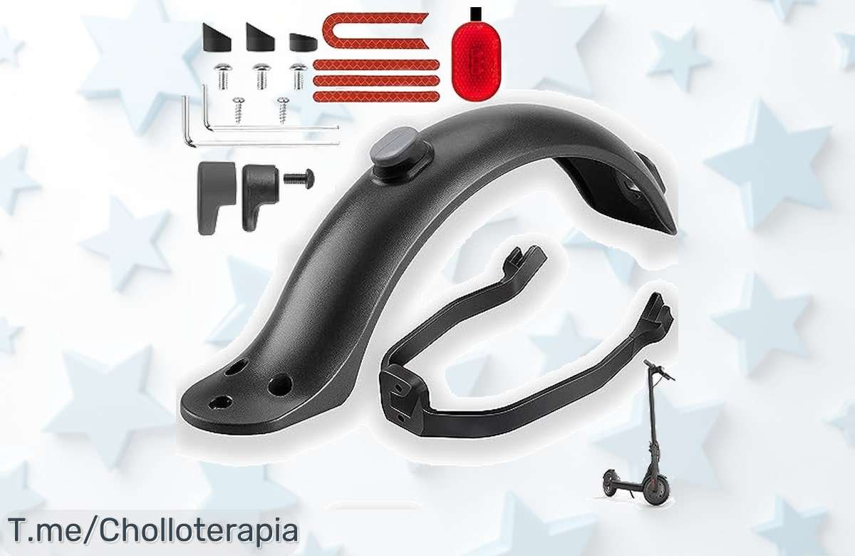 Mejora tu Patinete Xiaomi M365 con el Guardabarros Super Chollo: Instalación rápida y fácil para un paseo más seguro. Aprovecha este ofertón antes de que se acabe, ¡no te quedes sin él!