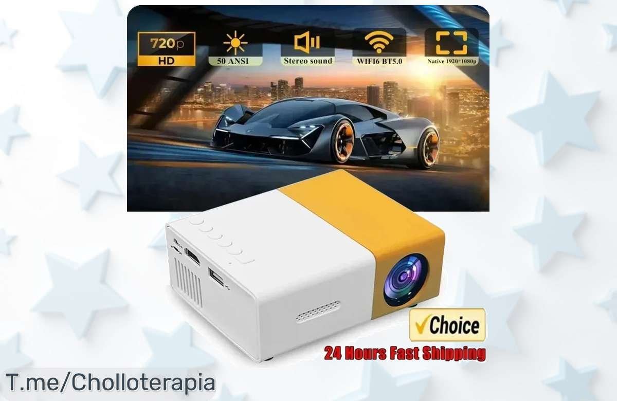 Mini proyector LED YG300 a precio loco: vive la diversión en cualquier lugar con tus películas y juegos. ¡Oferta limitadísima, actúa ya antes de que se agoten!