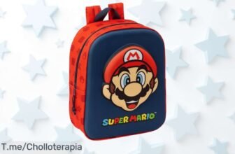 Mochila Super Mario 3D a precio loco: ligera, resistente y con diseño exclusivo para aventuras ¡No te pierdas este ofertón! ¡Compra ya antes de que se acaben!