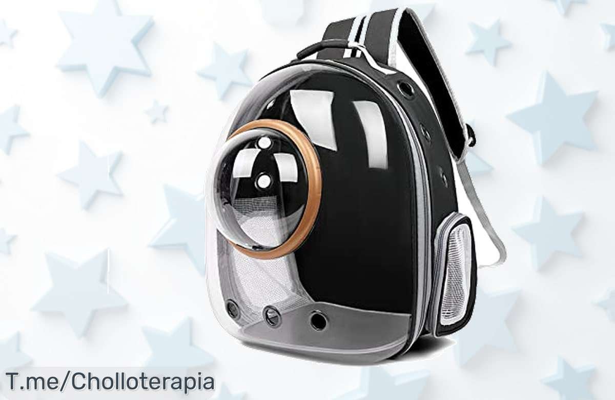 Mochila para Gatos Galatée: Super Chollo con Diseño Ventilado y Seguridad Total, Perfecta para Aventuras Increíbles. ¡Compra Ahora Antes de Que Se Agoten!