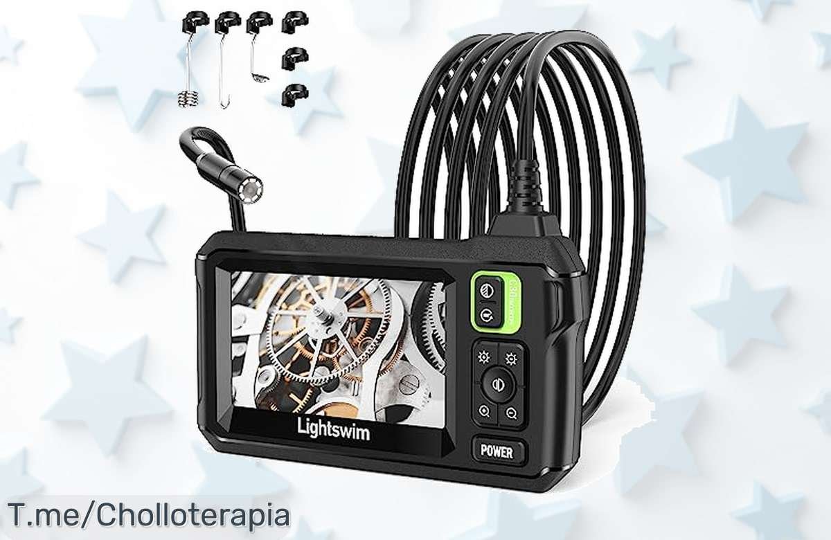 No dejes pasar el super chollo del endoscopio industrial Lightswim en 1920P HD con luces LED, ¡últimas unidades disponibles! Haz clic y compra antes que se acabe esta oferta única.