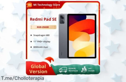 No te pierdas el super chollo: Xiaomi Redmi Pad SE de 11 pulgadas y pantalla FHD, ¡una batería monstruosa que aguanta todo! Oferta limitada, compra ya antes de que se agote