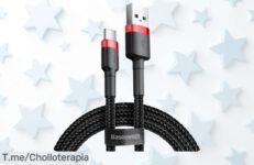 ¡No te pierdas este ofertón! Cable USB Tipo C 30, carga rápida y sin enredos para tu smartphone ¡Aprovecha el precio loco antes de que se agoten las pocas unidades!