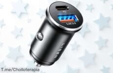 No te quedes sin tu cargador rápido para coche: oferta única con USB C y A al mejor precio de la historia, ¡aprovecha el descuento brutal antes de que se agote!
