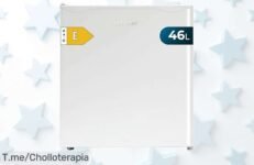Nunca habías visto un frigorífico mini tan impresionante: ¡46L de capacidad, diseño blanco moderno y puerta personalizable a un precio loco! ¡Aprovecha este super chollo antes que se acabe!