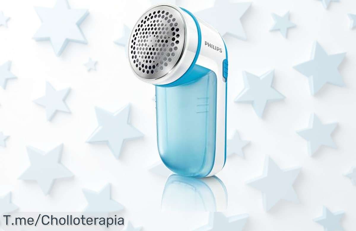 Olvídate de las bolitas y pelusas con el quitapelusas Philips a precio loco: cuida tus telas, deja tu ropa impecable y aprovecha este ofertón antes de que se agote.