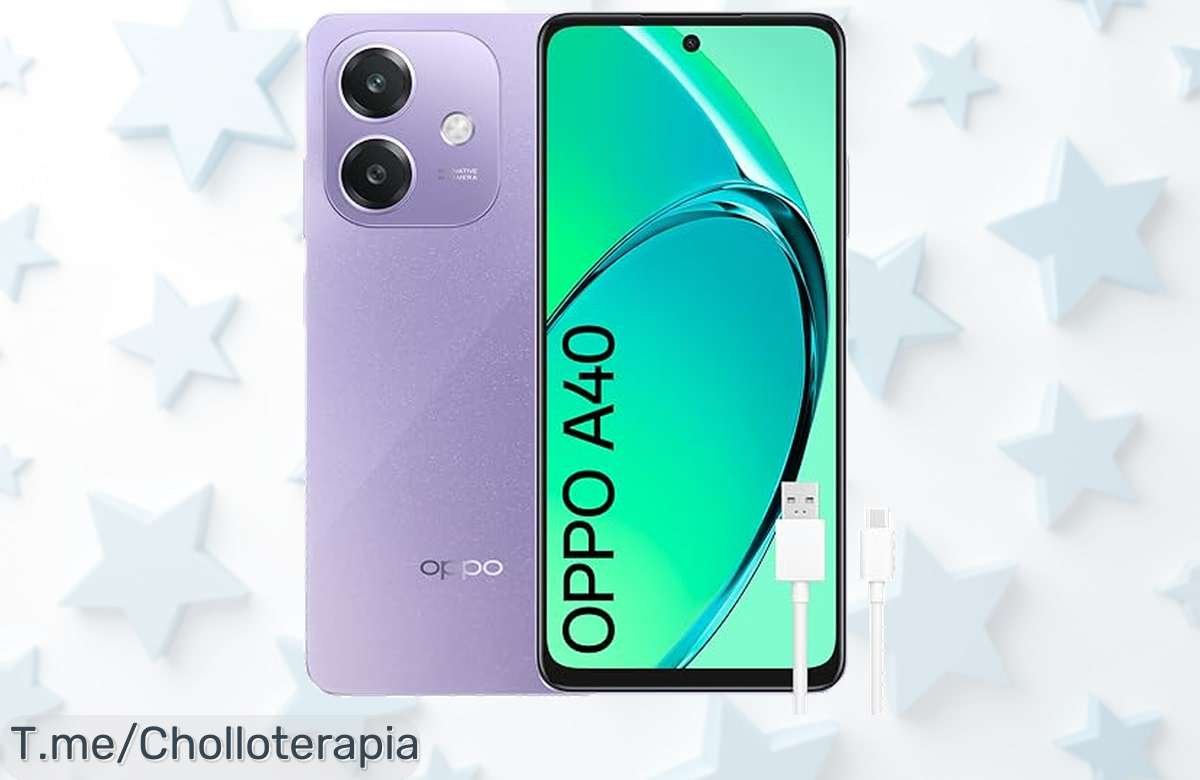 Oppo A40 a precio loco: Pantalla HD+ de 6.7”, cámara de 50 MP y batería duradera, ¡aprovecha este ofertón antes que se agote y diviértete al máximo ya!