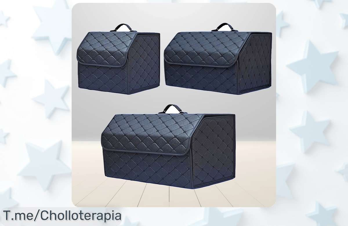 Organiza tu maletero con la caja de almacenamiento plegable a precio loco y maximiza el espacio de tu coche, no pierdas este super chollo disponible solo por tiempo limitado.