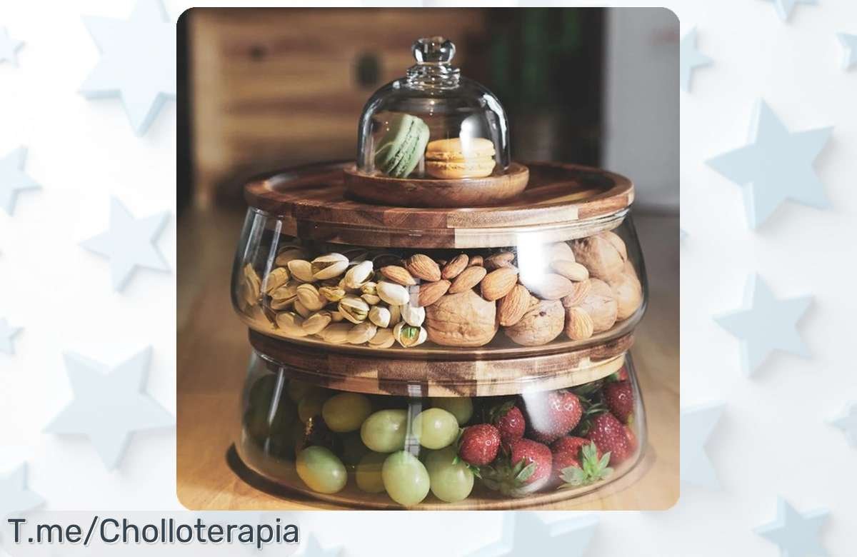 Organiza tus aperitivos con estilo: ¡Descubre los contenedores de vidrio y madera a un precio loco! Oferta limitada, no te quedes sin ellos antes que vuelen.