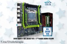Placa base ZSUS X998D4 con Xeon E5 2650 V4 y 16GB de RAM a precio loco, rendimiento brutal y descuento brutal ¡Solo quedan pocas unidades! Aprovecha esta oferta única ya