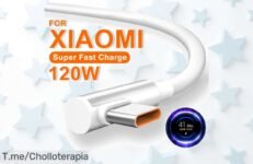 Potencia tu carga con el cargador rápido de 120W para Xiaomi a precio loco, acelera tu día y no te quedes sin esta oferta única, compra ya antes que se agote