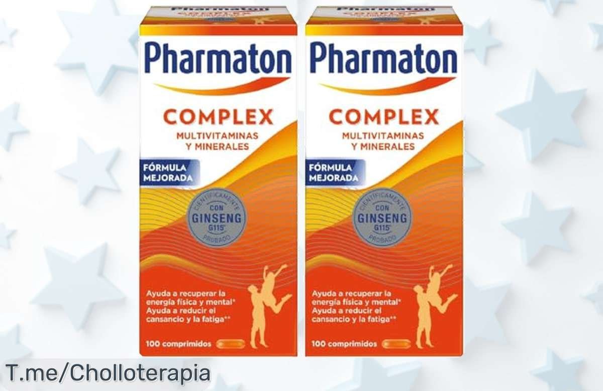 Potencia tu energía con Pharmaton: el multivitamínico que te levanta cuando más lo necesitas. Oferta limitada, no te pierdas este super chollo y actúa ya para sentirte mejor.
