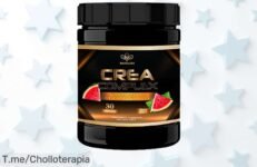 Potencia tu entrenamiento con creatina pura de 300g en sabor sandía: acelera tu recuperación y gana masa muscular rápido, ¡aprovecha este ofertón antes que se acabe!