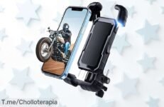Potencia tus aventuras con el LETJUM Soporte Móvil: rotación 360°, seguridad total en caminos irregulares y fácil instalación ¡Super chollo, actúa ya antes de que se agote!