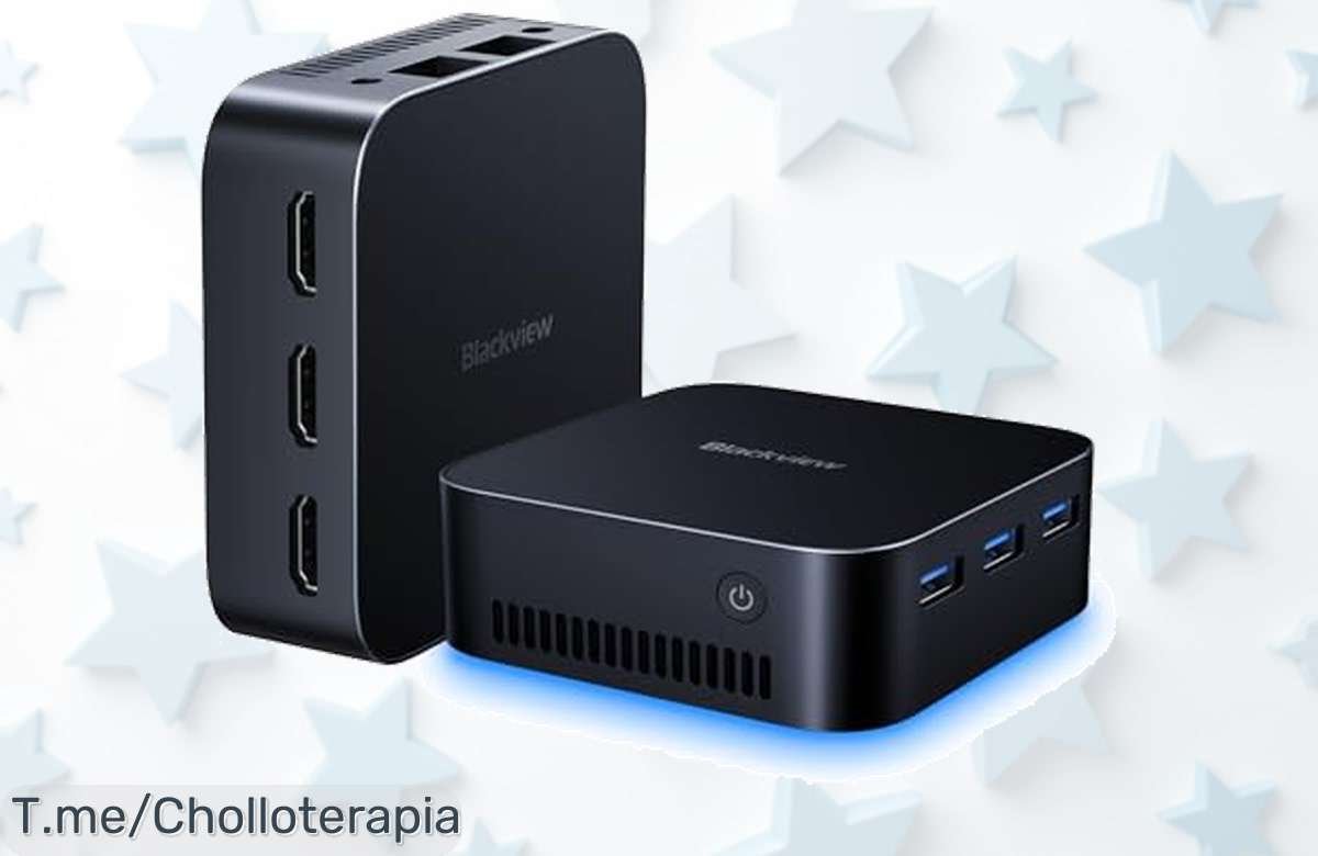 Potencia tus días con el Blackview MP80 Mini PC: velocidad Intel N97 y triple pantalla 4K. ¡Super chollo que no puedes dejar escapar, compra ya antes de que se agote!